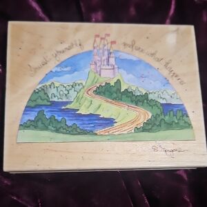 D. Morgan Wooden Block Rubber Stamp